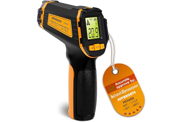 Infrared Thermometer Gun Digital Temperature Gun Laser Meat Thermometer for Cooking, Food, Pizza Ovens, Grilling, Engine, Can