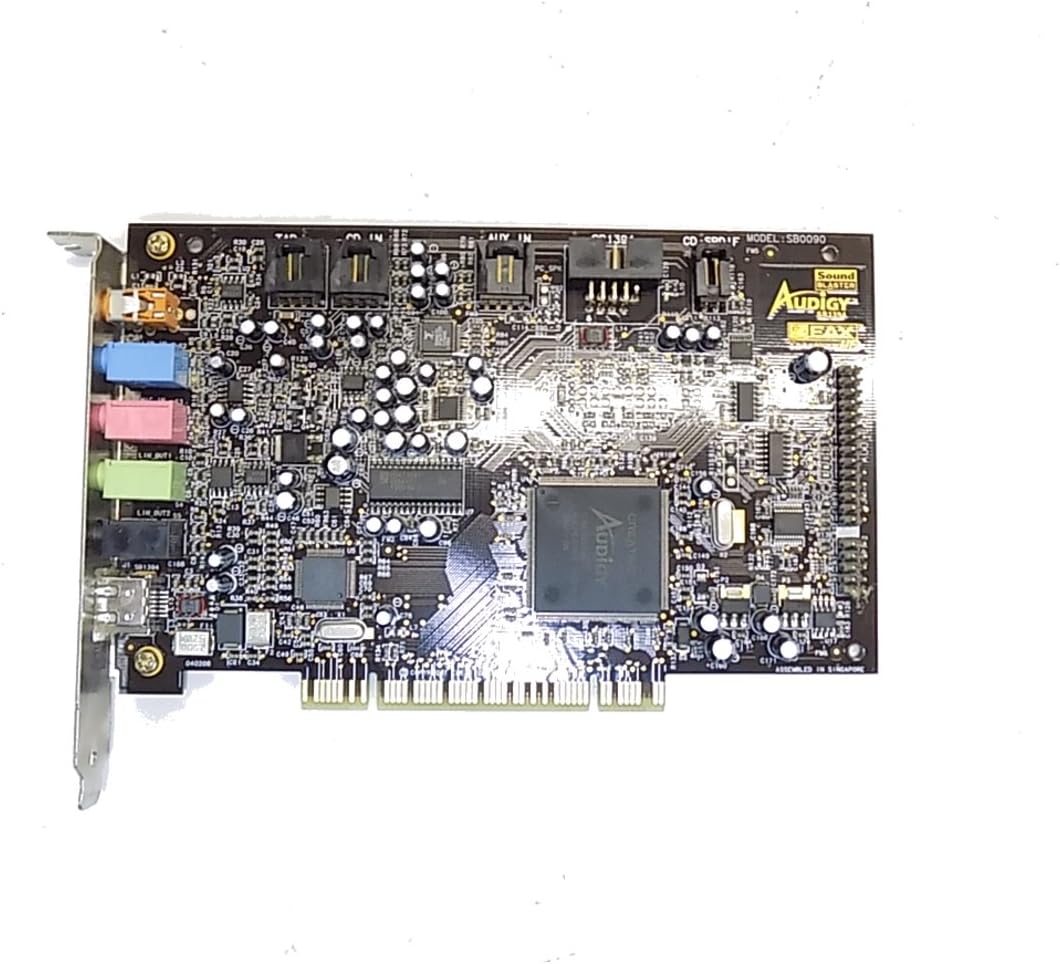 Amazon Com Creative Sb0090 Sound Blaster Audigy Eax Advance Hd Sb1394 5 1 Chl Sound Card Computers Accessories