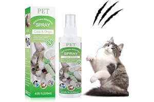 PUDXLRE Cat Deterrent Spray. Cat Repellent Indoor for Cat and Kitten. No Scratch Spray for Cats. Effective Cat Scratch Deterrent Training Aid for Furniture, Curtains, Sofas, Plants, Indoor & Outdoor. 120ML
