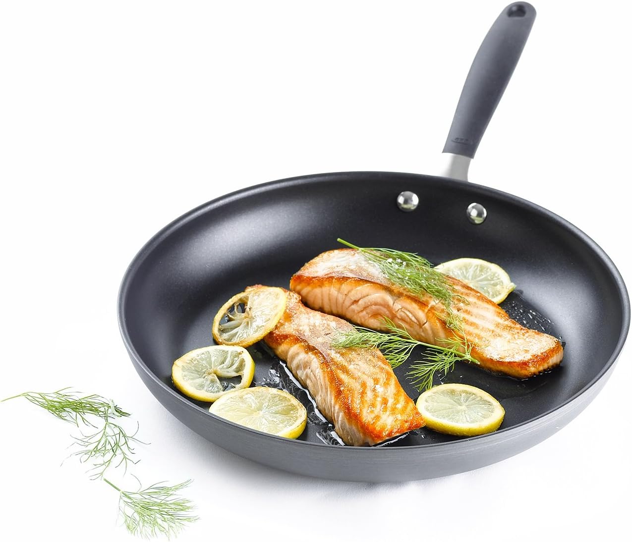 OXO Good Grips Non-Stick 12" Open Frypan, Gray, 12'' Frypan: Kitchen & Dining