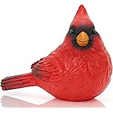 AMOIENSIS Red Cardinal Statue 8 inch Oversized Lifelike Memorial Figurine Resin Cardinal Decor for Indoor Outdoor Garden Patio Home Holiday Decor, Memorial Gifts for Loss of Loved One