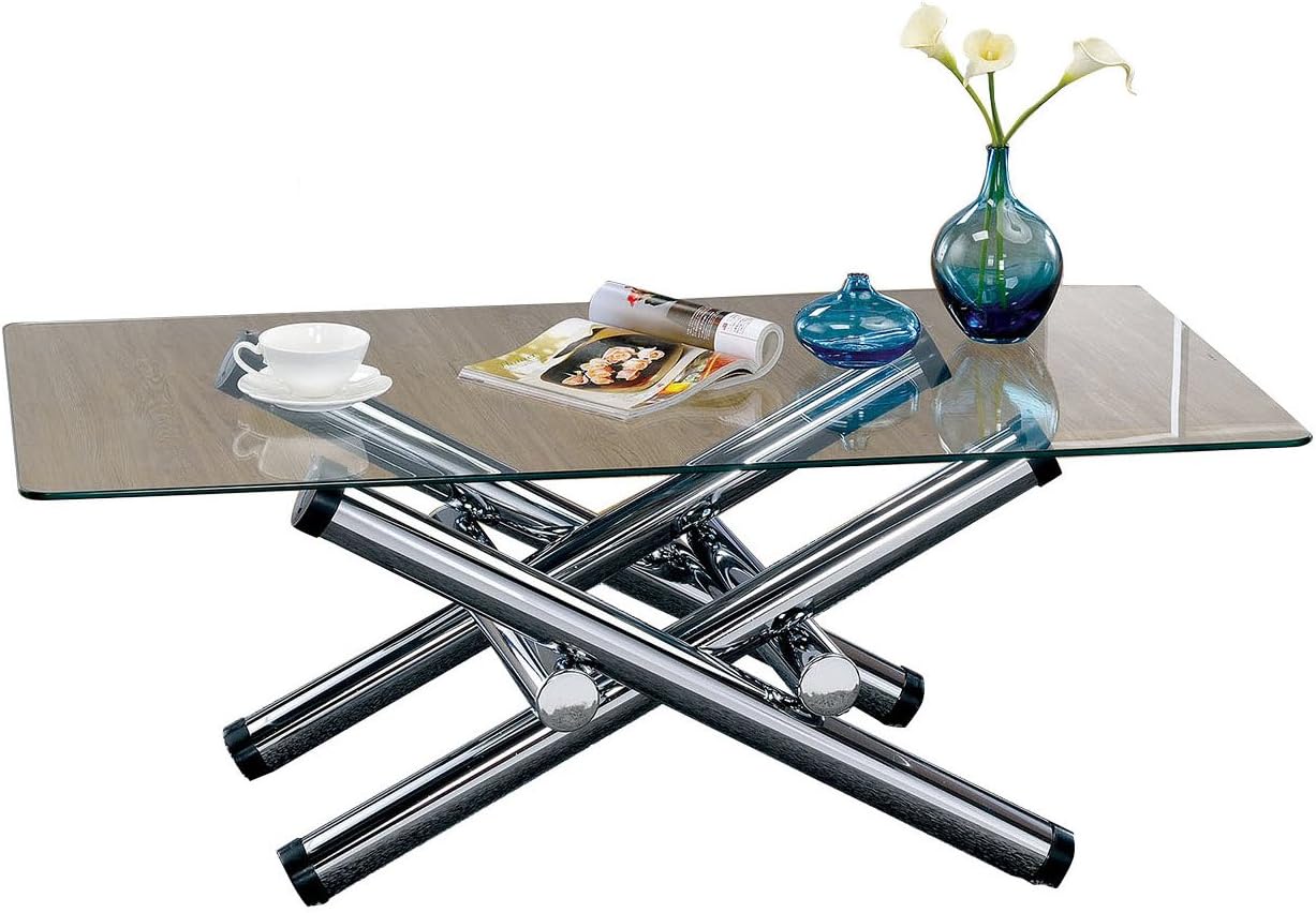 Exeter Glass Chrome Coffee Table