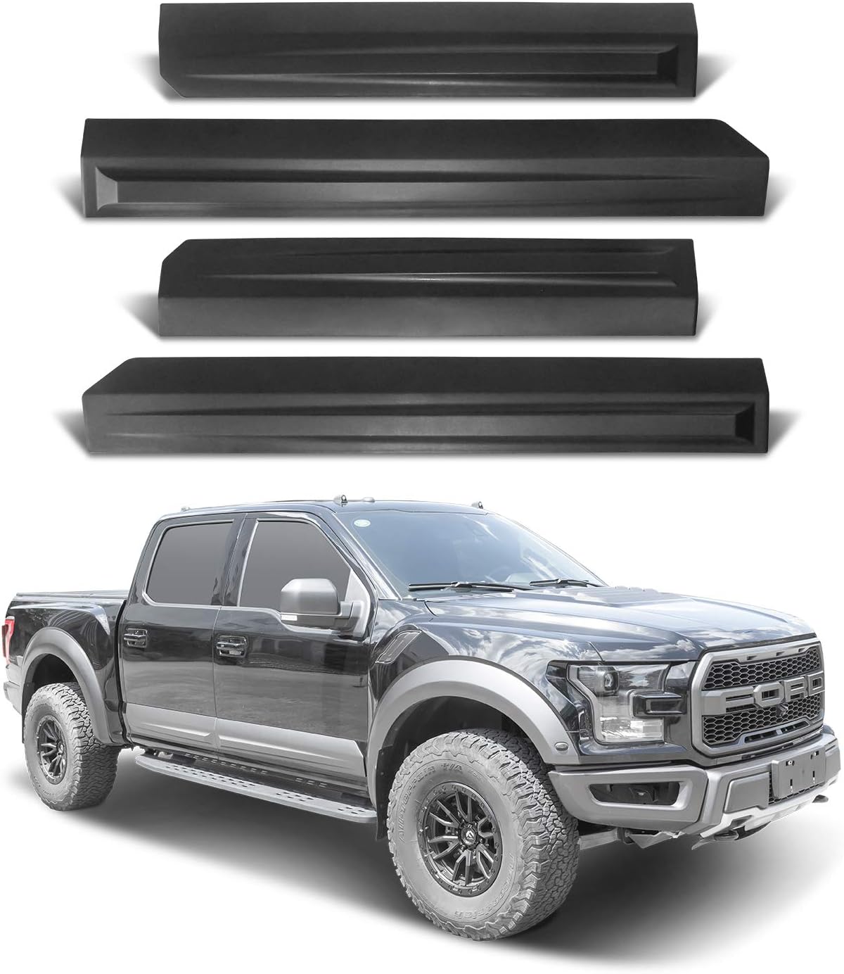 Tecoom Body Side Moldings Trim Cover Compatible with Ford