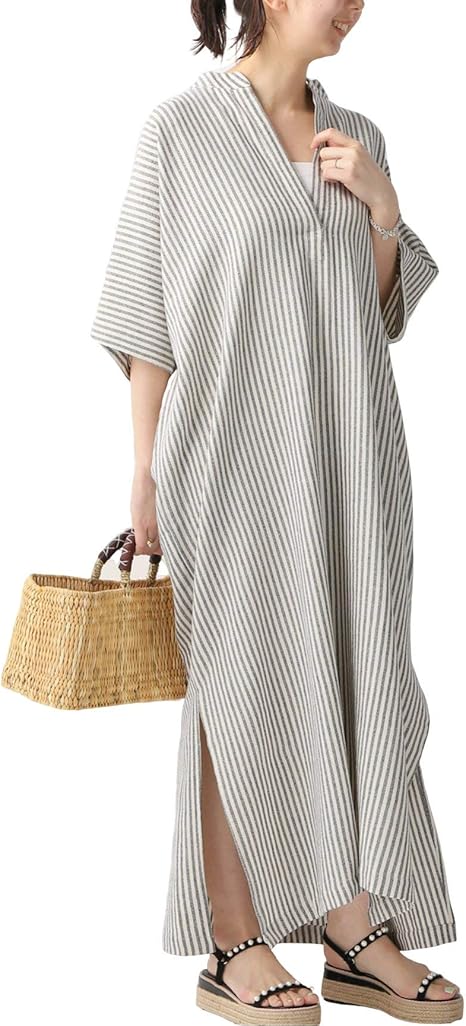 Amazon イエナ Marrakshi Life Original カフタンワンピース フリー ナチュラル ワンピース チュニック 通販