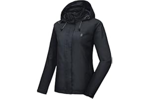 Little Donkey Andy Women’s Waterproof Rain Jacket Lightweight Outdoor Windbreaker Rain Coat Shell for Hiking, Travel