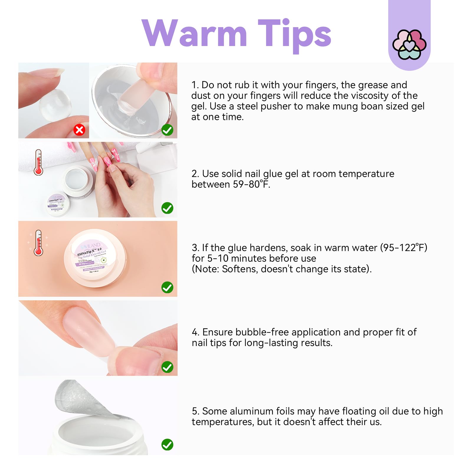 SAVILAND 30g Solid Nail Glue Gel: 30-Day Long Wear 2024 Gel Nail Glue Solid Gel Strong Adhesive for False Tips 3D Sculpture U V Cured Nail Enthusiasts Home DIY - Image 8