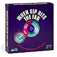 Exploding Kittens When Sip Hits The Fan 2-8 Players - Ages 21+ - 10 Minutes to Play - Drinking Card Game with Spinner - Party Game for Adult Night Fun