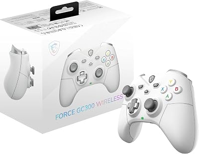 MSI Force GC300 Wireless White Gamepad with 2.4 GHz Bluetooth USB-C