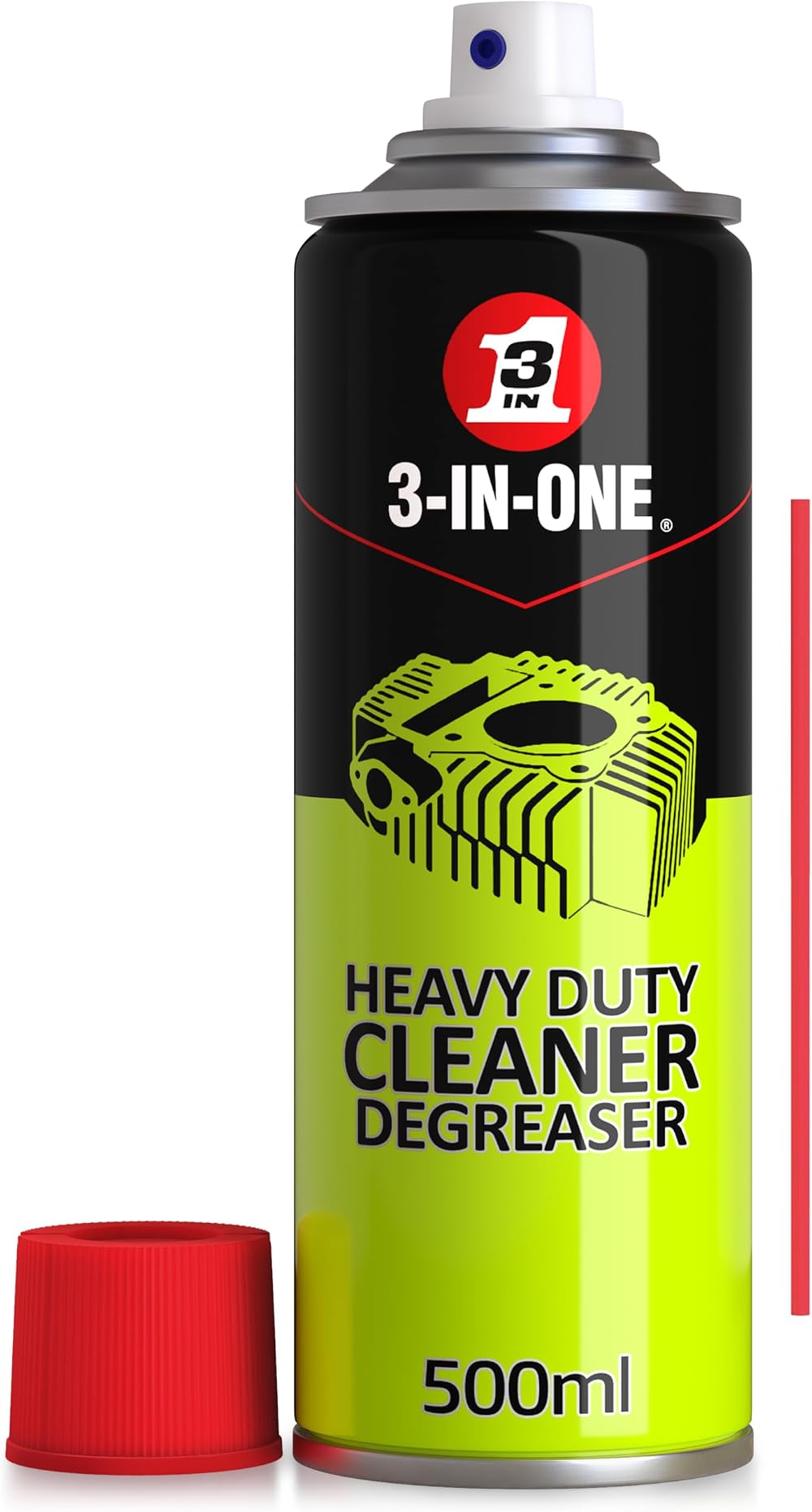 3-IN-ONE Professional Heavy Duty Cleaner Degreaser 500ml Industrial Strength