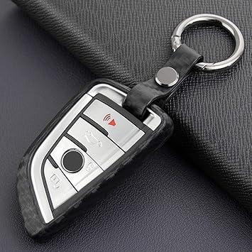 Car Key Case Carbon Fiber Scratch Proof Accessories For Bmw 5