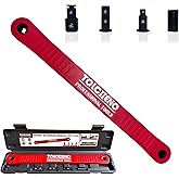 TOLCEHNO Offset Extension Wrench Set, Pro Zero Offset Extension Wrench Extender Tool with 1/4", 3/8", 1/2" Square Drive Adapt