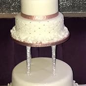 PME Spiked Pillars – Pilastrini Trasparenti Per Dolci 22,9 Cm, Confezione Da 4 – Riutilizzabili, In Plastica Per Alimenti, Ideali Per Torte E Decorazioni