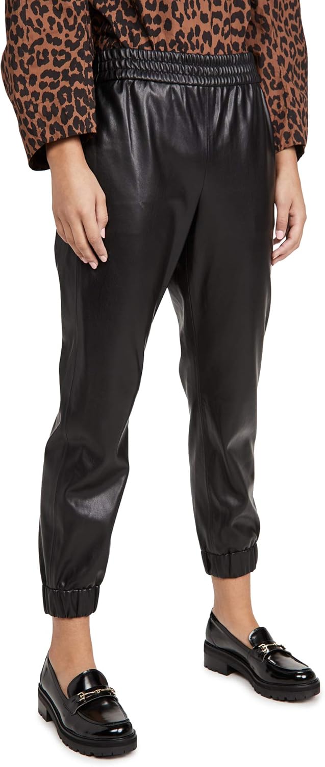 Alice + Olivia Women's Pete Vegan Leather Pants at Amazon Womenâs Clothing store