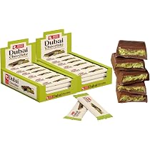 Amazon.com : Dubai Chocolate Bar (Pack of 48) Kunafa Pistachio Bar ...