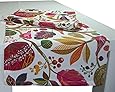 beties, federa e tovaglia, gioco di colori, 100% cotone, per un'atmosfera allegra, colore a tinta unita, 100% cotone, hibiskus beere, Rund Hülle 50 cm