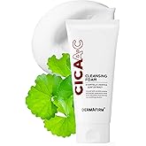 DERMAFIRM Cica AC Cleansing Foam 5.29 oz | Glycolic Acid Face Wash Niacinamide Face Wash Hydrating Facial Cleanser for Oily, Sensitive & Dry Skin | Korean Skincare Water Based Cleanser for Women & Men