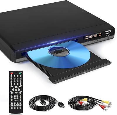 OKYUK HD DVD Player Multi Region 1080P HDMI AV USB 2.0 NTSC PAL