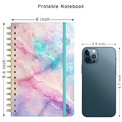 HUAMXE Spiral Journal Notebook, Hardcover Lined