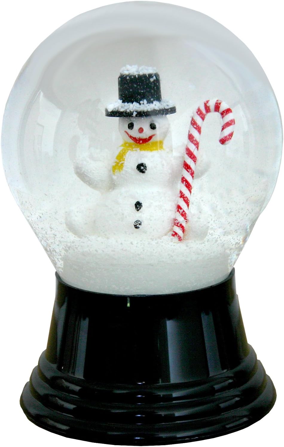 Snow Globes - Alexander Taron Importer PR1476 Perzy Snowglobe, Medium Snowman with Canycane-5