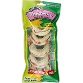 Dingo Ringo Rawhide Dog Treats Made With Real Chicken, 5 Count | Long-Lasting Rawhide With Real Chicken Provides Protein, Natural Chewing Action Promotes Clean Teeth, For Adult Dogs