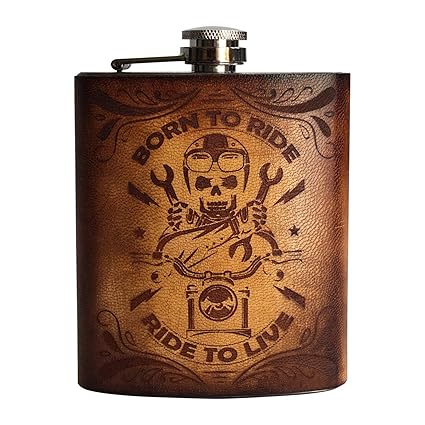 VINAY AND VIJAY Classic Vintage Alcohol Flask Engraved Flask Gifts for Fathers Day Personalized Birthday Gifts for Husband