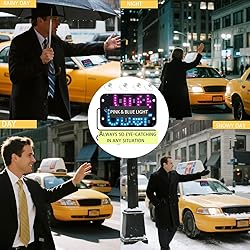 LED Light Sign for Car, Taxi Sign Light Windshield