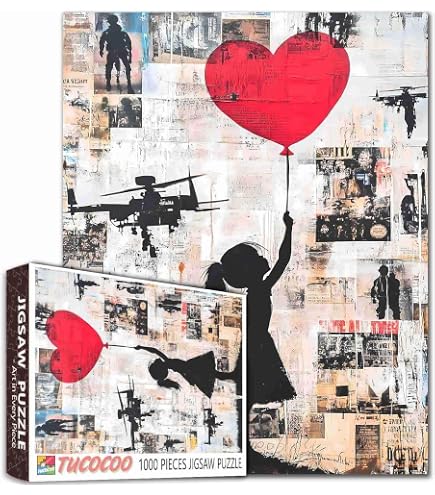 Tucocoo Quebra-cabeça de Grafite Banksy para Adultos 1000 Peças