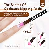 Saviland Acrylic Nail Brush Set Kolinsky Hair Size 8 10 14 Professional Nail view 5
