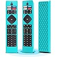 ZWP Silicone Case for Philips Remotes, for Philips Android TV Remote Control RF402A-V14 NH800UP URMT47CND0 BT800 URMT26RST004, Remote Cover Washable, Shockproof, Glow in The Dark（Blue）