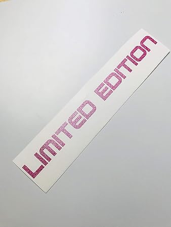 Schönheits Shop Limited Edition Rosa Glitzer Metallic Aufkleber Tuning School Roller Motorrad Decal Turbo Sticker
