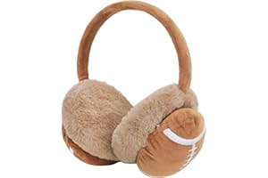 Holiberty Kids Boy Winter Warm Earmuffs Cute Fun Sports Ball Plush Stuffed Thermal Ear Muffs Furry Xmas Outdoor Ear Warmers