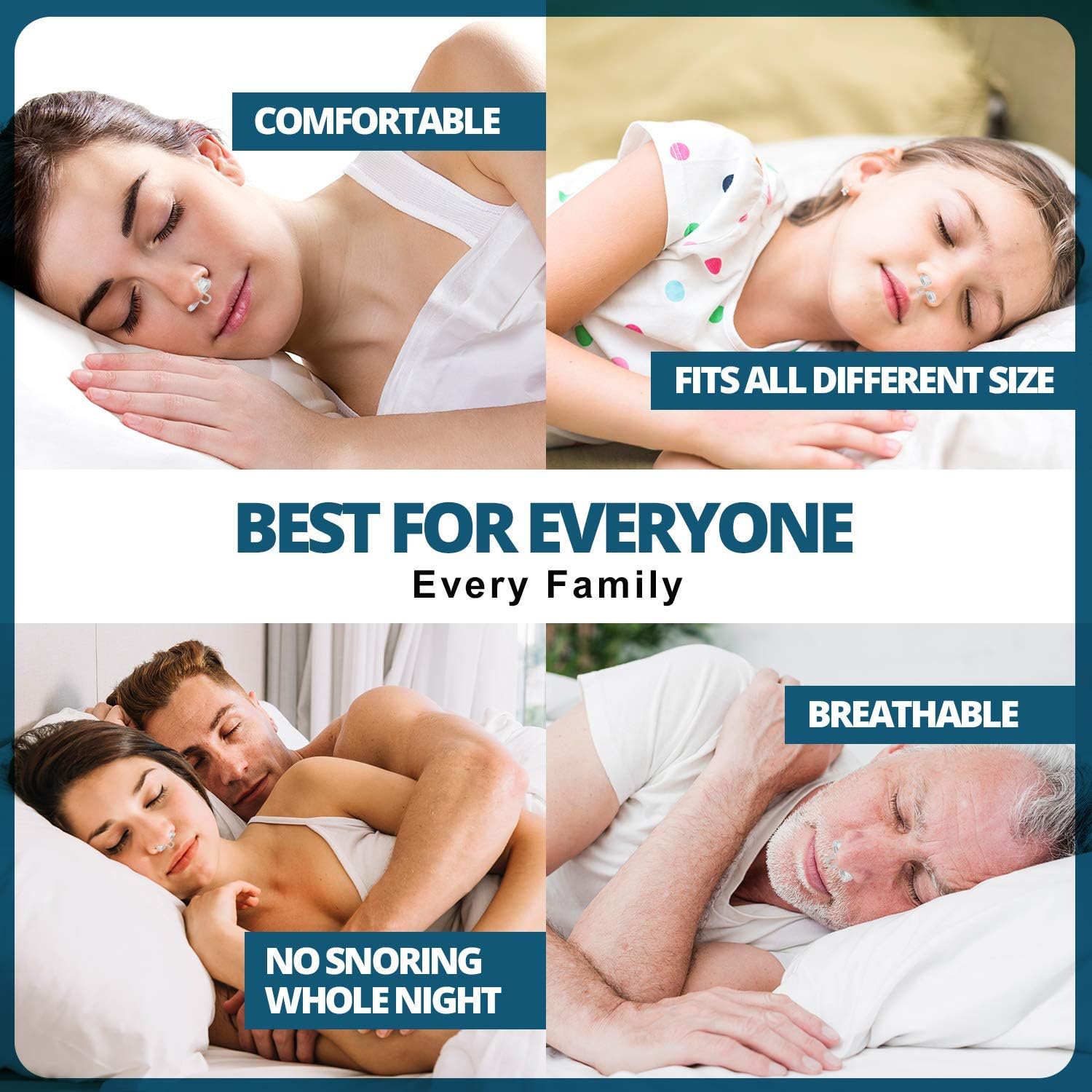Wooppa Snoring Solution - Anti Snoring Solutions - Anti Snoring Devices - Snore Aids - Nose Vents - Snore Nasal Dilators - 10 Pack - Snore Stopper Set - Reduce Snoring - Stop Snoring: Health & Personal Care