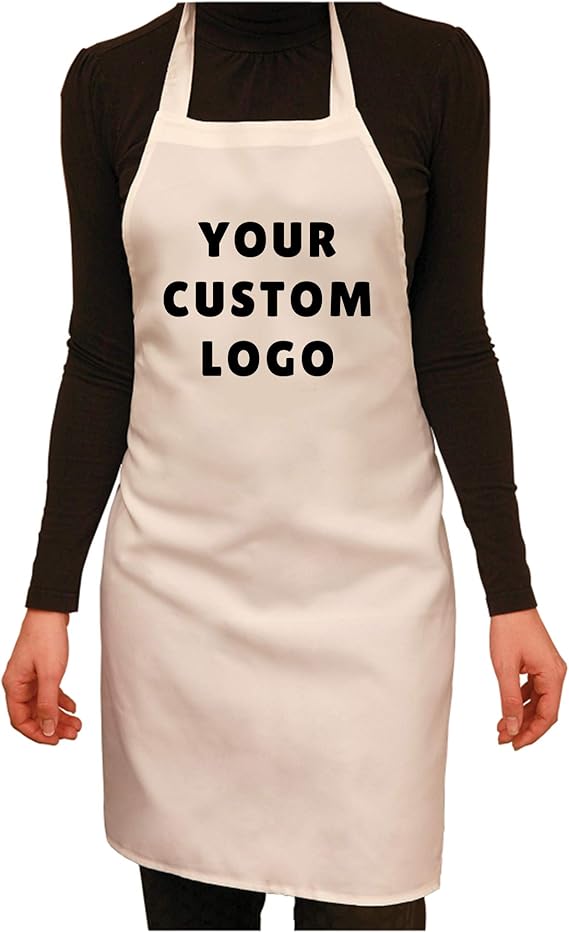 apron with logo printed
