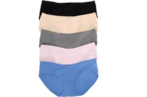 Intimate Portal Maternity Underwear - Cotton Under Bump Bikini Panties, Low Rise, For Pregnancy & Postpartum