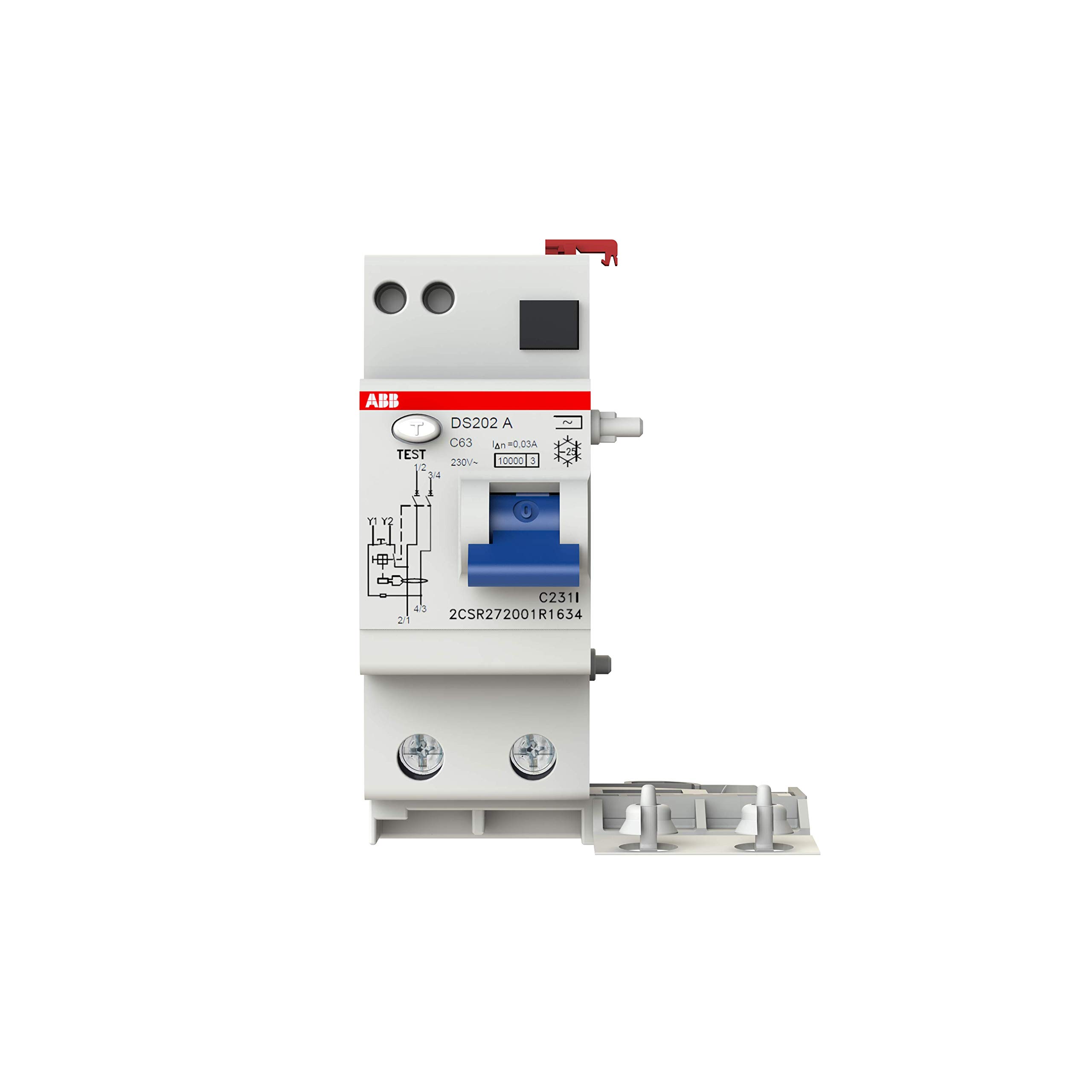 ABB DS202 M AC-C63/0.03 Residual current circuit breaker with overcurrent protection (ABB2CSR272001R1634)