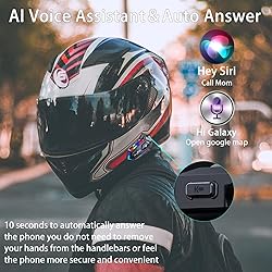 FEYA Motorcycle Helmet Speakers with 16-Types RGB