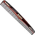 Kent 3T 6.5 Inch Double Tooth Dressing Comb, Fine and Wide Tooth Grooming Comb for Hair, Beard, Mustache and Styling for Men, Women, Kids, Made in England