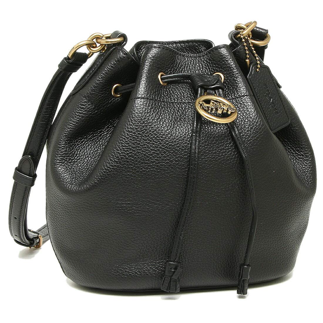 2018 19年コーチ秋冬新作 巾着ショルダーバッグcoach F31412丸い形が可愛いオールレザードローストリング ブランドバッグ 財布のレビュー 価格比較