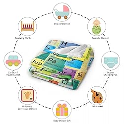 Periodic Table of The Elements Blanket, Science 90