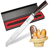 imarku Bread Knife, German High Carbon Stainless Steel Professional Grade Bread Slicing Knife, 10-Inch Serrated Edge Cake Knife, Bread Cutter for Homemade Crusty Bread, Birthday Gifts for Women Men