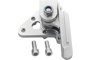 JXPANG Motorcycles Brake Pedal Tip Aluminum-Alloy Universal CNC Rear Brake Pedal Lever Step Tip Replacement For CRF-/KLX/YZF GN (Silver)