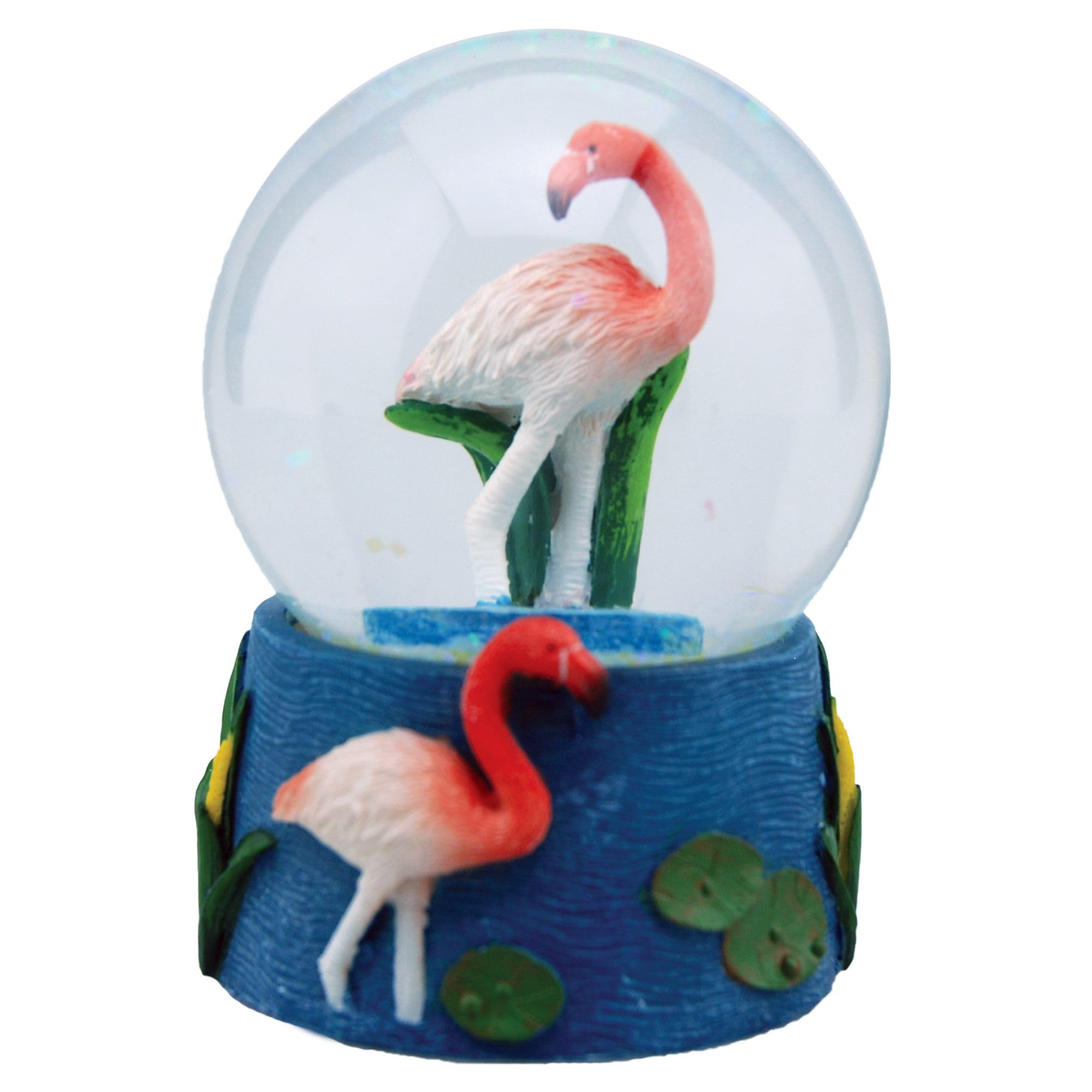 Water Globe - Flamingoes from Deluxebase. Decorative Snow Globe Ornament with Flamingo Figurines, Glass Glitter Dome with Resin Base, Novelty Home Decor Display Piece. — image 1