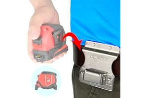 QULNEXA Clip On Tool Belt Drill Holder, Holster Tool Belt Clip for Tape Measure Holder Clip Holster Cordless Drill, Impact, Nailer, Any Tools with Hanger Clips