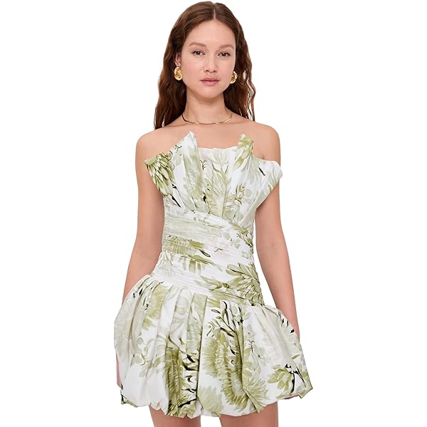 tojha green dress Tojha Alberta Dress in Pesto – Coco & Lola main image 0