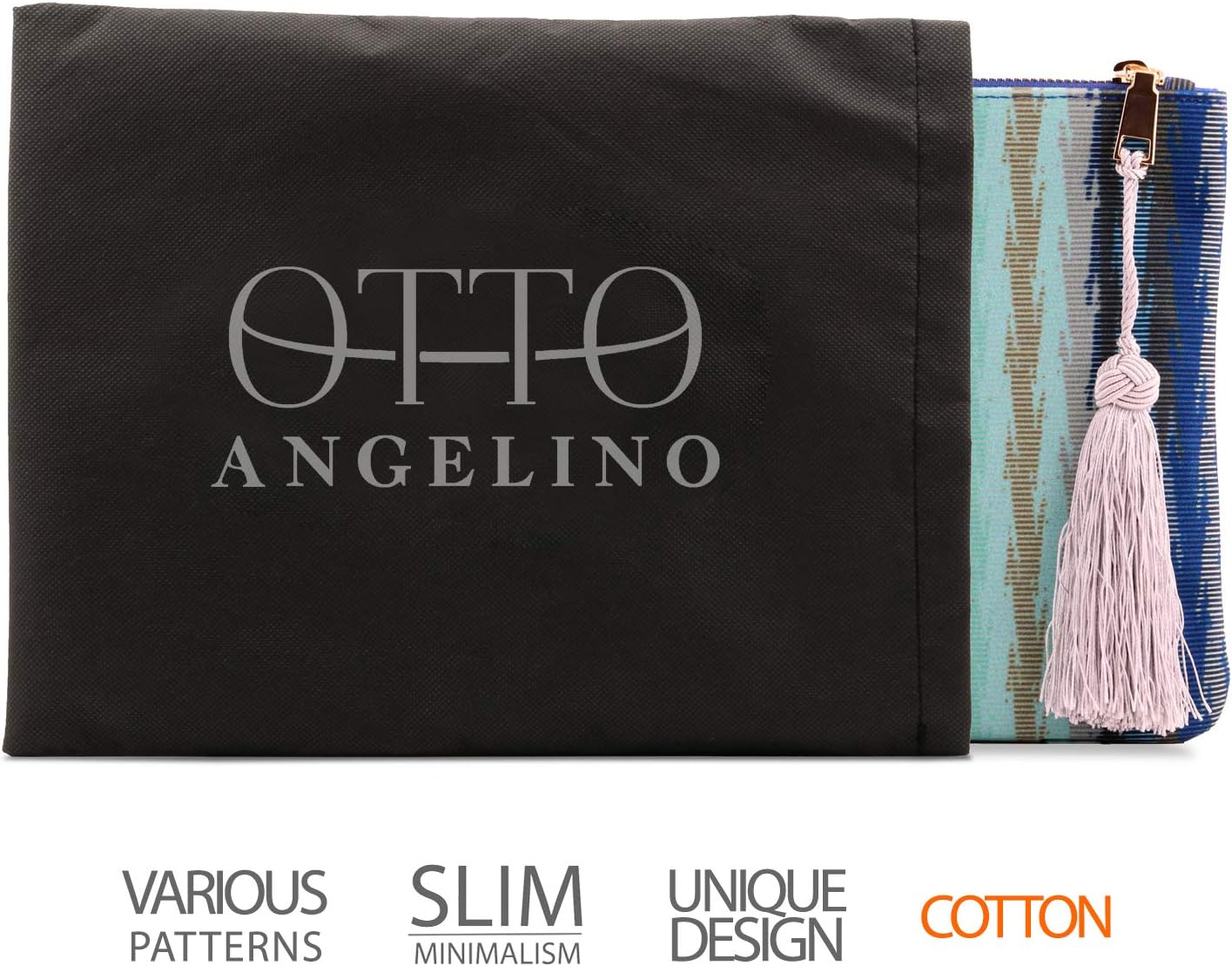 Otto Angelino Designer Women’s Bohemian & Fashion Clutch Purse - Multiple Slots Money, Cards, Smartphone - Ultra Slim - Image 4