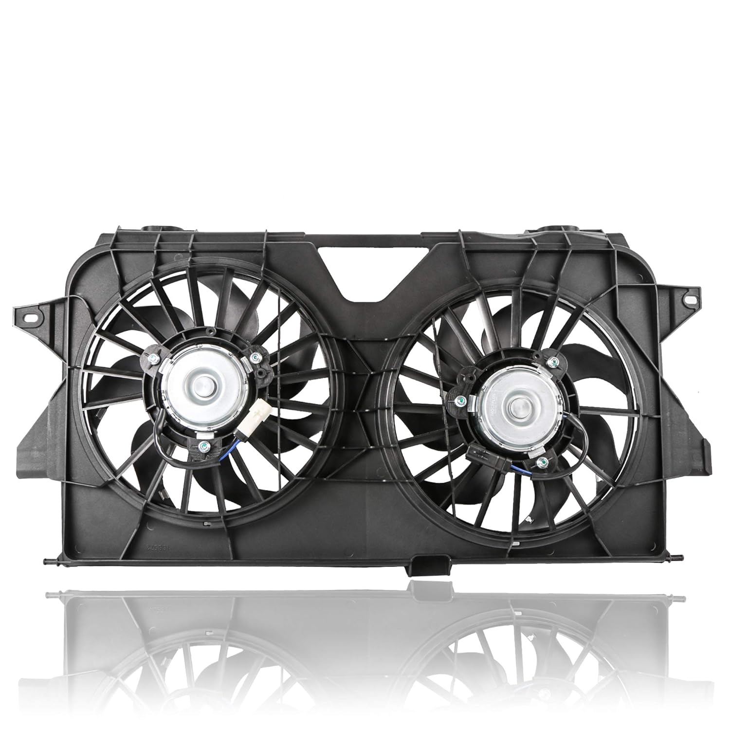 MOSTPLUS Black Dual Radiator Cooling Fan Assembly 4677695AB CH3115145 for 2005-2007 Chrysler Town & Country/Dodge Grand Caravan