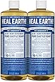 Dr. Bronner’s - Pure-Castile Liquid Soap (Peppermint, 32 ounce, 2-Pack) - Made with Organic Oils, 18-in-1 Uses: Face, Body, Hair, Laundry, Pets and Dishes, Concentrated, Vegan, Non-GMO