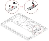 M.2 2280 SSD Thermal Heatsink Pad for Lenovo Thinkpad T16 P16s Gen1 view 4