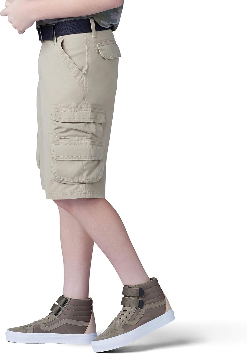 Lee Boys' Dungarees Belted Wyoming Cargo Short: Clothing