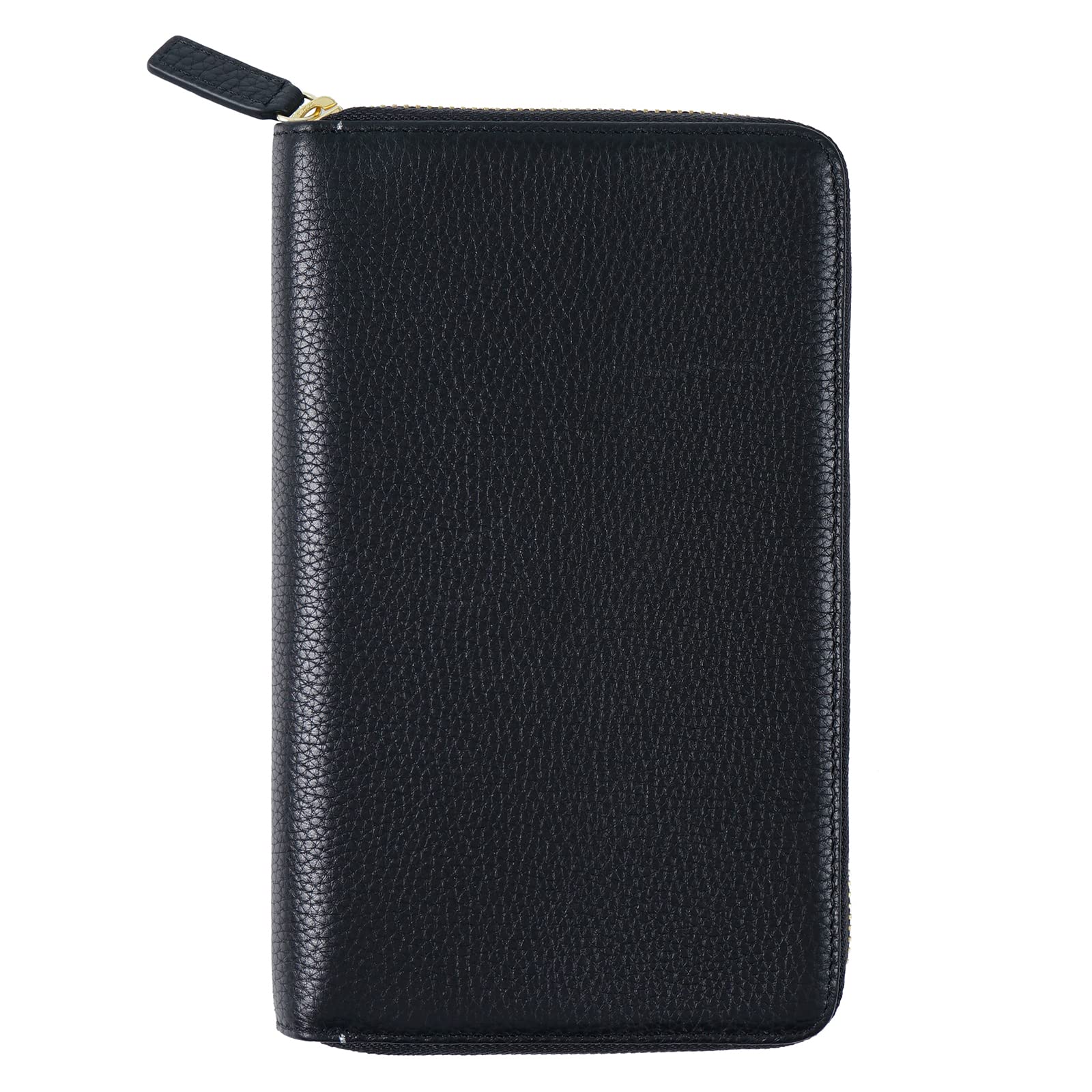 Photo 1 of Moterm Zippered Leather Cover for Weeks - Fits Hobonichi Weeks and Weeks Mega Notebook Planners (Pebbled-Black)
